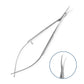 Straight Cuticle Scissor Spring Action Scissor Thread Stainless Steel Cutting Scissor Eyebrow Trimming Microscissor 12cm