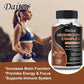 Strength Brazil Mushroom Capsules -Lions Mane Cordyceps Reishi - Brain Supplement for Memory and Focus Relief Stress Better Mood