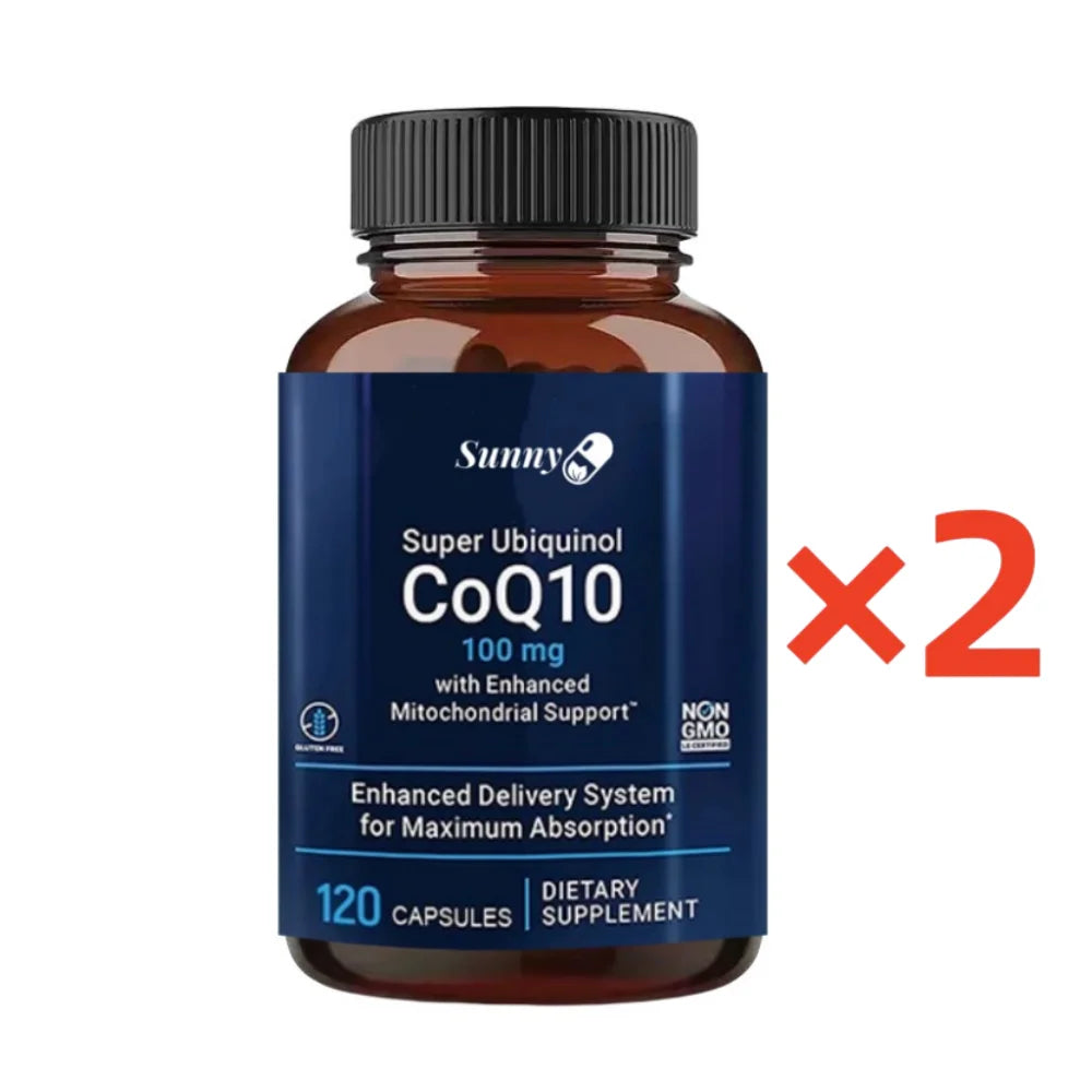 Super Absorbable Coenzyme Q10 Supplement 100mg - for Efficient Energy Production and Circulatory Health