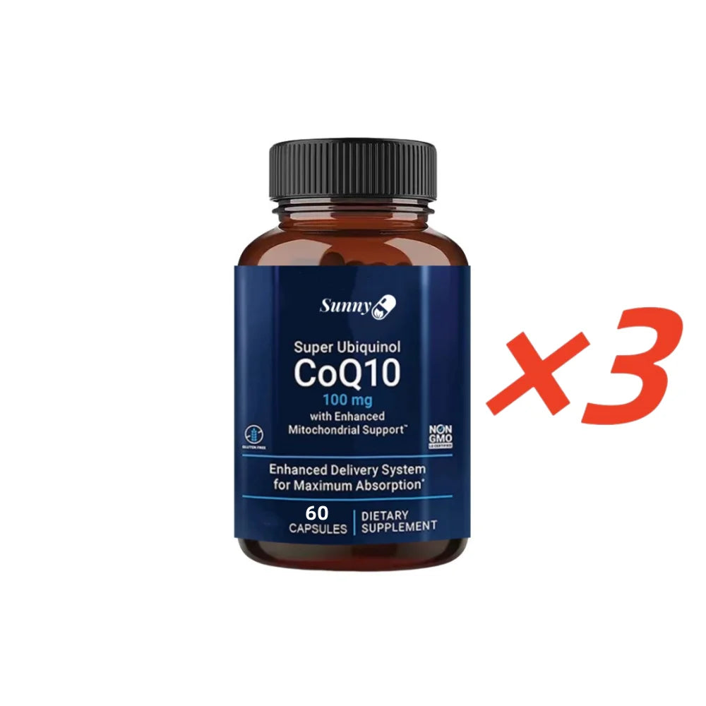 Super Absorbable Coenzyme Q10 Supplement 100mg - for Efficient Energy Production and Circulatory Health