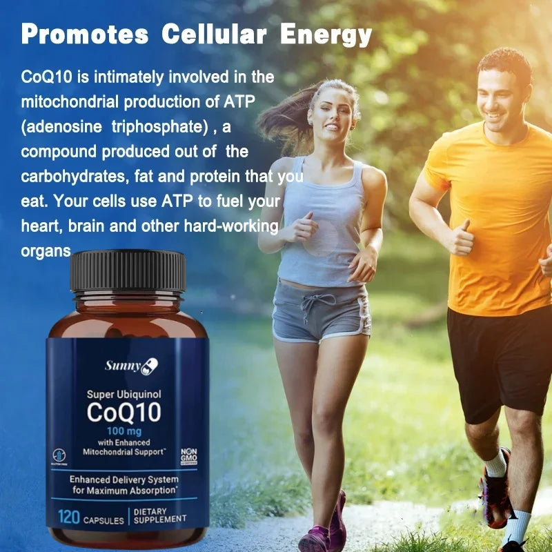 Super Absorbable Coenzyme Q10 Supplement 100mg - for Efficient Energy Production and Circulatory Health