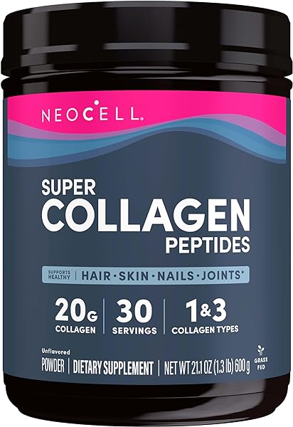 Super Collagen Peptides, 20g Collagen Peptides per Serving, Gluten Free, Keto Friendly, Non-GMO, Grass Fed, Healthy Hair, Skin, Nails and Joints, Unflavored Powder, 21.2 oz., 1 Canister in Pakistan