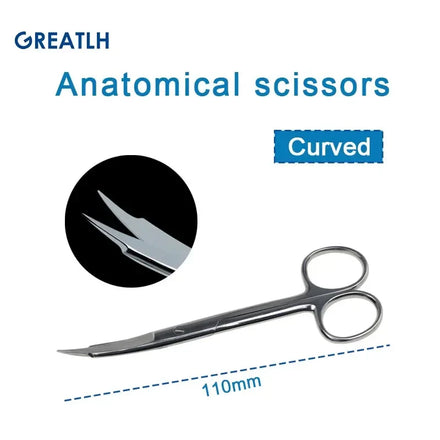 Surgical Scissors Stainless Steel Double Tipped Scissors Dissecting Scissors Straight Curved Head Surgical Tool