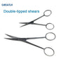 Surgical Scissors Stainless Steel Double Tipped Scissors Dissecting Scissors Straight Curved Head Surgical Tool