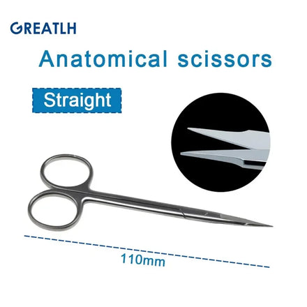 Surgical Scissors Stainless Steel Double Tipped Scissors Dissecting Scissors Straight Curved Head Surgical Tool