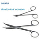 Surgical Scissors Stainless Steel Double Tipped Scissors Dissecting Scissors Straight Curved Head Surgical Tool