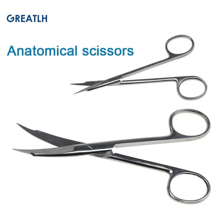 Surgical Scissors Stainless Steel Double Tipped Scissors Dissecting Scissors Straight Curved Head Surgical Tool