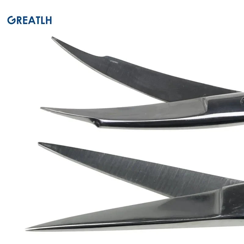 Surgical Scissors Stainless Steel Double Tipped Scissors Dissecting Scissors Straight Curved Head Surgical Tool