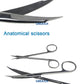 Surgical Scissors Stainless Steel Double Tipped Scissors Dissecting Scissors Straight Curved Head Surgical Tool