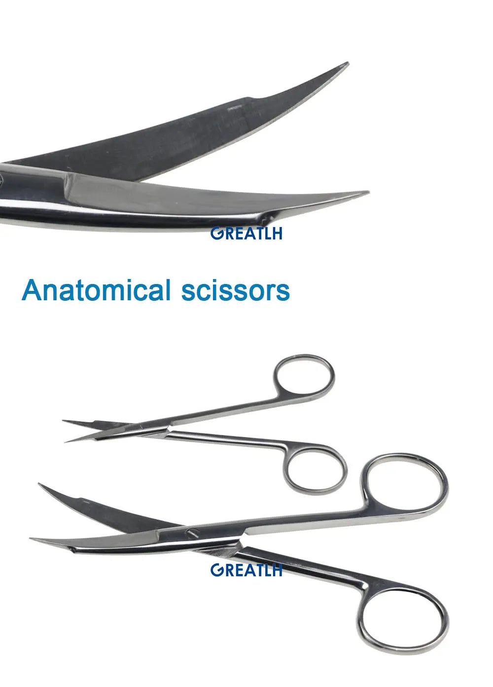 Surgical Scissors Stainless Steel Double Tipped Scissors Dissecting Scissors Straight Curved Head Surgical Tool