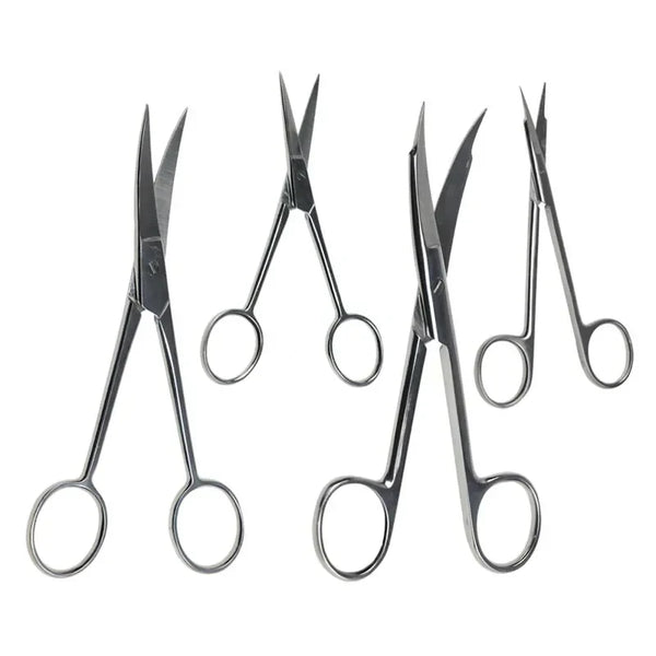 Surgical Scissors Stainless Steel Double Tipped Scissors Dissecting Scissors Straight Curved Head Surgical Tool in Pakistan