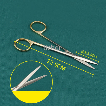 TC metzenbaum scissors curved delicate tissue cutting tonsil blunt narrow tips surgical operation theater gynecology surgery kit