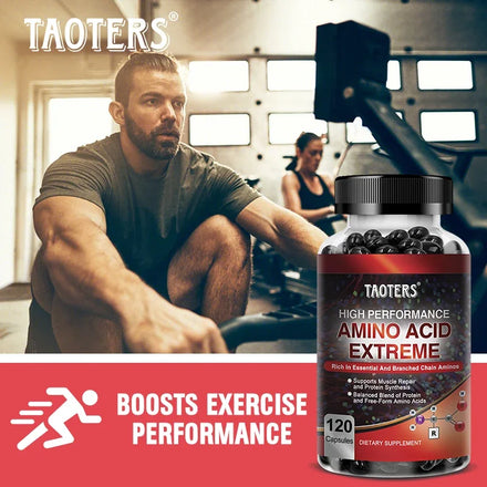Taoters High Performance Amino Acid Supplement - Helps Repair Muscles, Build Muscle Mass, Energy Support and Protein Synthesis