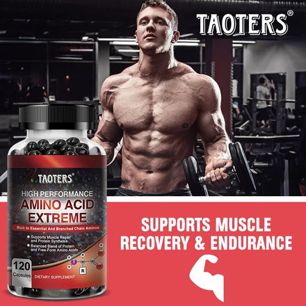 Taoters High Performance Amino Acid Supplement - Helps Repair Muscles, Build Muscle Mass, Energy Support and Protein Synthesis
