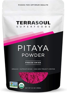 Terrasoul Superfoods Organic Freeze-Dried Pitaya Powder (Dragonfruit), 3.5 Oz - Vibrant Color | Antioxidants | Vitamin C in Pakistan