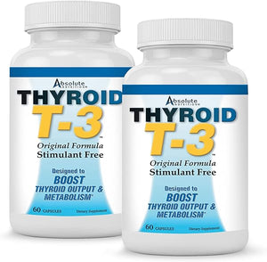 Thyroid T3 Radical Metabolic Support for Women and Men, Energy and Focus, Healthy Thyroid Function, Natural Formula, Non-GMO, No Caffeine, 2 Pack 60 Servings, 120 Capsules in Pakistan