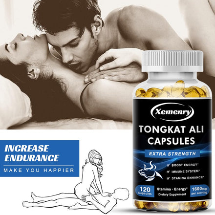 Tongkat Ali Capsules, Enhance Male Sexual Function, Tonify Kidney, Anti-Fatigue, Relieve Gout, Dietary Supplement