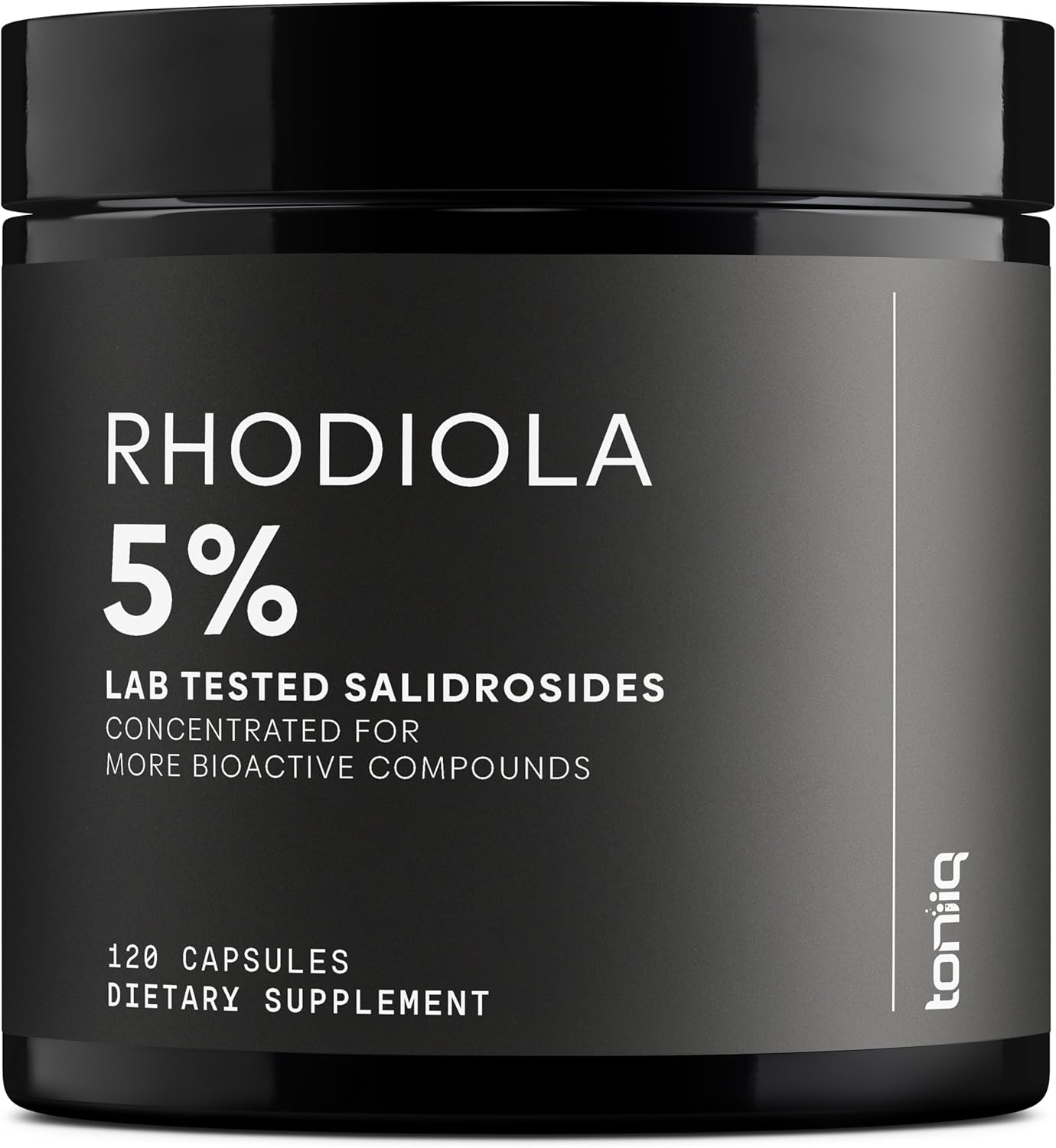 Toniiq Triple-Strength 600mg Rhodiola Rosea - 120 Capsules - 5% Salidroside Concentrated Extract - Highly Purified and Bioavailable in Pakistan