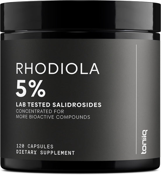 Toniiq Triple-Strength 600mg Rhodiola Rosea - 120 Capsules - 5% Salidroside Concentrated Extract - Highly Purified and Bioavailable in Pakistan in Pakistan