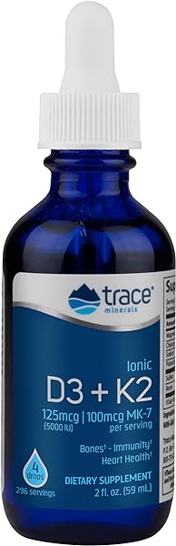Trace Minerals | Liquid Ionic Vitamin D3 + K2 in Pakistan