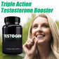 Triple Action Testosterone Booster for Men - Enhance Muscle Growth, Metabolism & Mental State