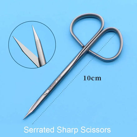 Twisted Handle Tissue Separating Scissors Peeling Scissors Eyelid Ophthalmic Surgical Scissors Fine Scissors Beauty Tools