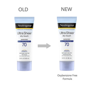 Ultra Sheer Neutrogena Dry Touch Sunscreen SPF 70