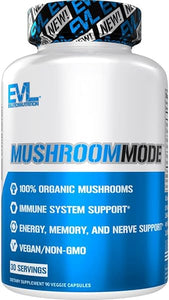Vegan Organic Mushroom Supplement Capsules - Organic Lions Mane Mushroom Capsules with Cordyceps and Reishi Mushroom Blend - Nootropics Brain Support Supplement for Focus and Energy - 30 Servings in Pakistan