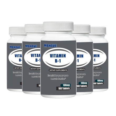 Vitamin B-1 100mg - 100 Tablets Essential for proper nerve & muscle function*