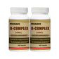 Vitamin B Complex 500Mg 100Capsule  High Strength All 9 B Vitamins B12 B complex