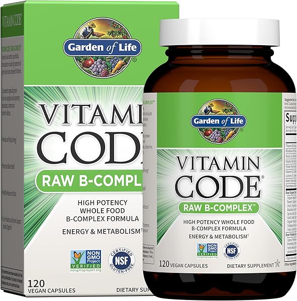 Vitamin B Complex - Vitamin Code Raw B Complex - 120 Vegan Capsules, High Potency B Complex Vitamins for Energy & Metabolism with B6, Folate & B12 as Methylcobalamin plus Probiotics in Pakistan in Pakistan