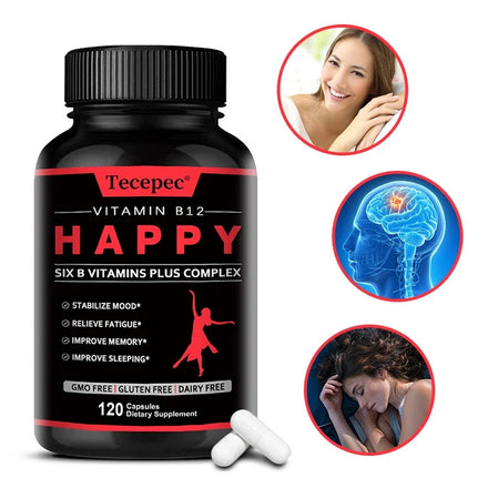 Vitamin B12 - B-complex Vitamin Supplement To Support Energy Metabolism, Nervous System Support, Brain, Heart Health
