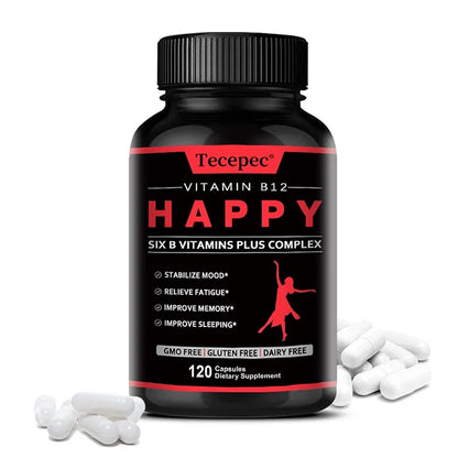 Vitamin B12 - B-complex Vitamin Supplement To Support Energy Metabolism, Nervous System Support, Brain, Heart Health