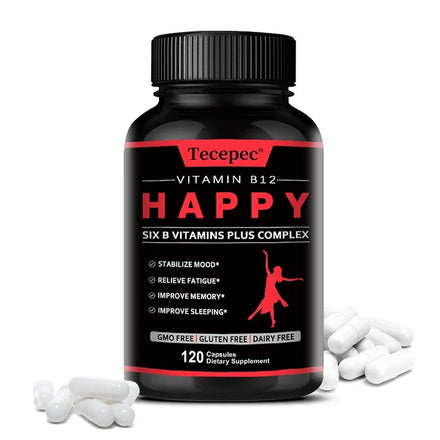 Vitamin B12 - B-complex Vitamin Supplement To Support Energy Metabolism, Nervous System Support, Brain, Heart Health
