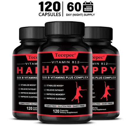Vitamin B12 - B-complex Vitamin Supplement To Support Energy Metabolism, Nervous System Support, Brain, Heart Health