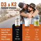 Vitamin D3 10000 IU with K2 200 Mcg, 120 Soft-Gels | 2 in 1 Immune Support, Healthy Muscle Function and Bone Health
