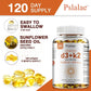 Vitamin D3 10000 IU with K2 200 Mcg, 120 Soft-Gels | 2 in 1 Immune Support, Healthy Muscle Function and Bone Health