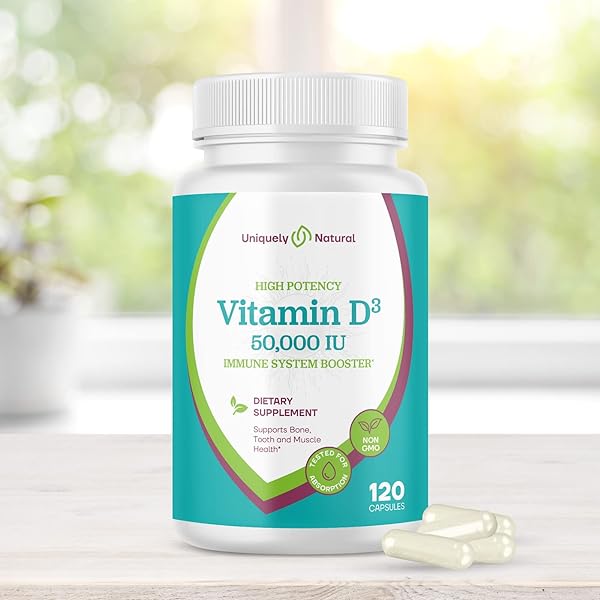 Vitamin D3 50,000 IU 125mcg Capsules - 120 Or in Pakistan