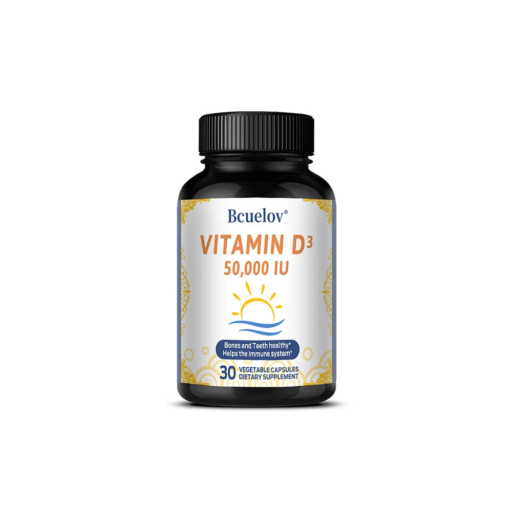 Vitamin D3 50000 IU - Bone Health & Immune Support - Non-GMO Gluten Free - Vitamin D3 Vitamin D Supplement for Men and Women