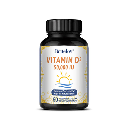 Vitamin D3 50000 IU - Bone Health & Immune Support - Non-GMO Gluten Free - Vitamin D3 Vitamin D Supplement for Men and Women