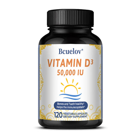 Vitamin D3 50000 IU - Bone Health & Immune Support - Non-GMO Gluten Free - Vitamin D3 Vitamin D Supplement for Men and Women