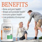 Vitamin D3 + K2 Dietary Supplement Supports Bone and Muscle Health and Replenishes Joint Vitamins D and K