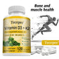 Vitamin D3 K2 capsules contain 4000 IU, calcium supplements help bone and muscle health, immune system support