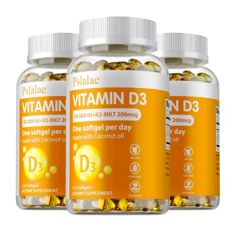Vitamin D3 Supplement 1250mg with K2 200mcg - Immune System and Bone Health, Mood & Energy Support, Weight Management