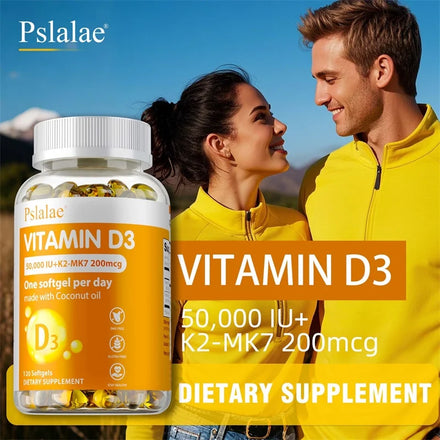 Vitamin D3 Supplement 1250mg with K2 200mcg - Immune System and Bone Health, Mood & Energy Support, Weight Management