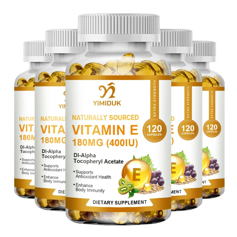 Vitamin E Capsules 180 Mg, Immune Function Support, Supports Skin - Non-GMO Dietary Supplement