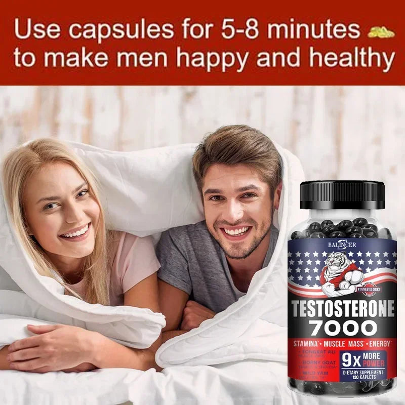 Vitamin Natural Energy, Anti-Fatigue Supplement Increase Erection Volume & Extend Erection Time, Testosterone Booster for Men