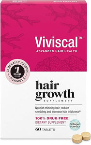 Viviscal Hair Growth Supplements for Women to Grow Thicker, Fuller Hair, Clinically Proven with Proprietary Collagen Complex, 60 Count (Pack of 1), 1 Month Supply in Pakistan