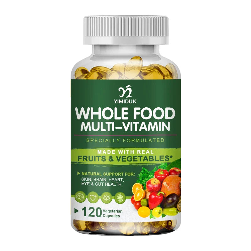 Whole Food Multivitamin Minerals Capsules Zinc & Vitamin D3K2 Improve Immunity Healthy Hair & Skin & Nails for Women