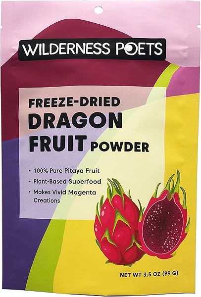 Wilderness Poets Freeze Dried Dragon Fruit Powder - Pink Pitaya (Pitahaya) 3.5 Ounce in Pakistan